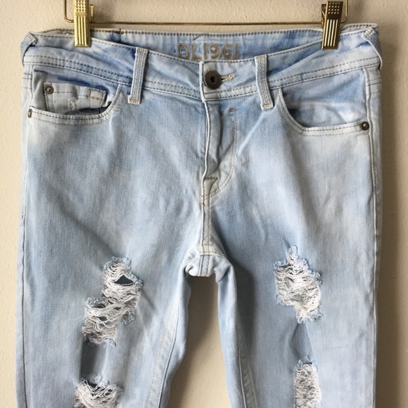 DL1961 Amanda Frenzy Distressed Skinny Jeans - Picture 5 of 12